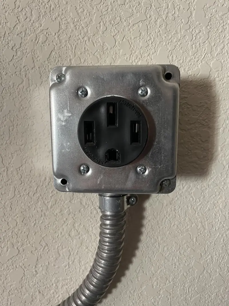 NEMA 14-50 outlet installed for Electrical Panel Upgrade in La Habra Heights